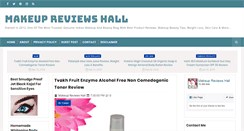 Desktop Screenshot of makeupreviewshall.com